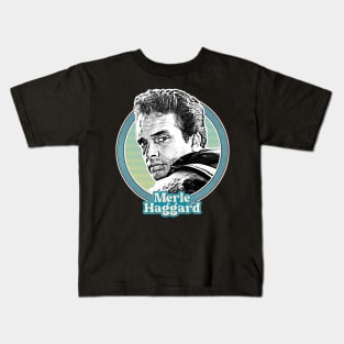 Merle Haggard / Retro Style Country Music Fan Gift Kids T-Shirt